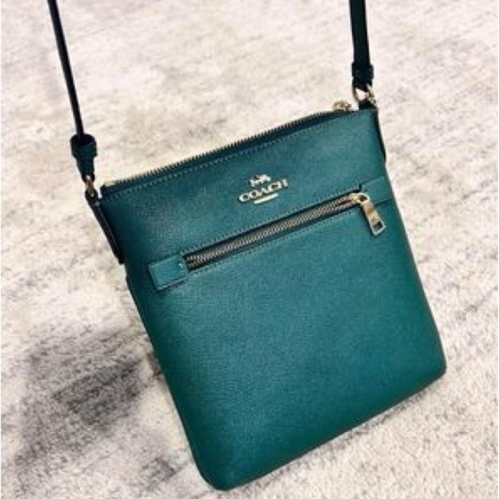 Mini Rowan file bag! Coach. Brand new! Green.